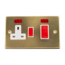 VETO SMOOTH GOLDEN 45A DP SWITCH, SOCKET & NEON